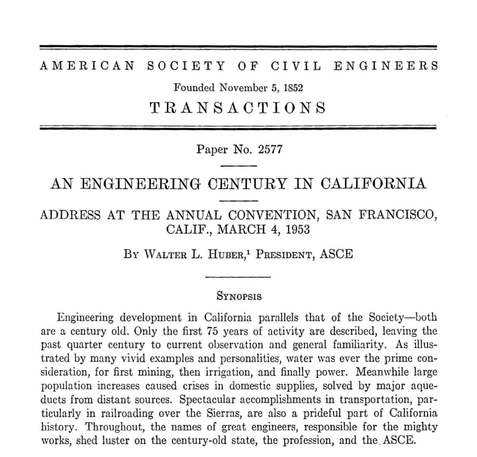 An Engineering Century in California